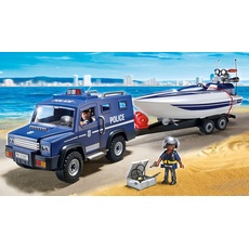Bild von City Action Polizei-Truck mit Speedboot 5187