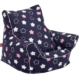 Knorrtoys 73032 - Kindersitzsack - Star Blue pink