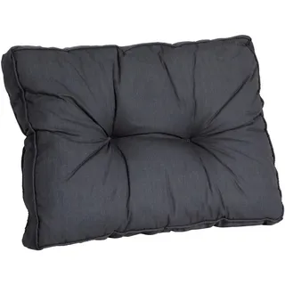 Rückenkissen , Schwarz , Textil , Füllung: Schaumstoff , 60x43x8 cm , Oeko-Tex® Standard 100 , Heimtextilien, Wohntextilien, Kissen, Rückenkissen