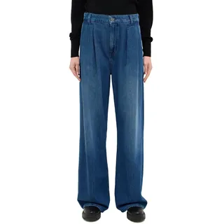 MUSTANG Weite Jeans »Damen Style Luise Wide«, blau