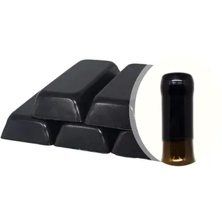 Generico 500 g schwarzer Schellack oder weiches Wachs zum Versiegeln von Wein-, Bier-, Grappa- und Likörflaschen