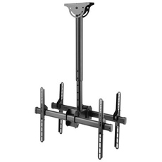 Deltaco Office ARM-0403 mounting kit - back-to-back telescopic - for 2 flat panels - black 45 kg 70" 200 x 200 mm