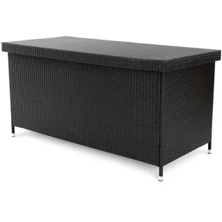 di volio Gartenbox Belia - schwarz, Auflagenbox 870 L, mit abschließbarem Deckel, wasserdicht & wetterfest, für Kissen oder Gartengeräte, bis 220 kg - Beige