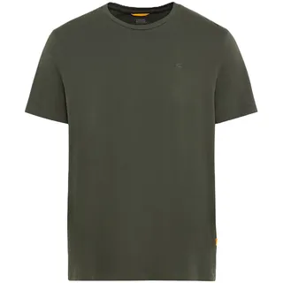 CAMEL ACTIVE Herren, Basic Kurzarm T-Shirt mit Rundhalsausschnitt grün Menswear-L