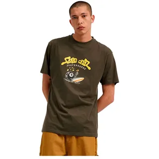 Santa Cruz Winkowski Surf Front Kurzarm-t-shirt - Washed Black - M