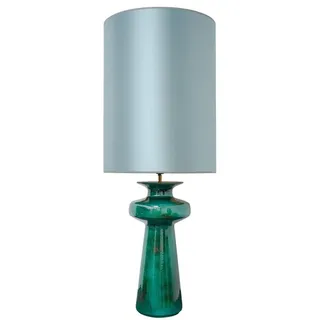 Casa Padrino Luxus Keramik Tischleuchte Grün / Türkis 45 x H. 117 cm - Luxus Qualität - Grün