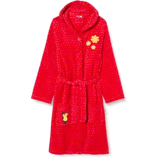 Playshoes Unisex Kinder Fleece-Bademantel Morgenmantel, pink Die Maus, 158/164