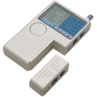 Intellinet 4-in-1 Kabeltester (RJ-11, RJ-45, USB und BNC) beige 351911