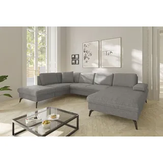sit&more Wohnlandschaft »Morris Jubi U-Form, B: 300 cm« mit Armteilfunktion & 1 Zierkissen, optional Bettfunktion,
