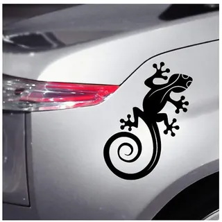 Ambiance-Live Wandtattoo Eidechse Gecko für Ihr Auto – 16 x 20 cm. Weiß