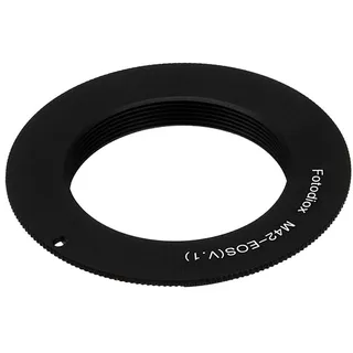 Fotodiox Lens Mount Adapter Compatible with M42 Type 1 Screw Mount SLR Lens on Canon EOS (EF, EF-S) Mount D/SLR Camera Body - with Gen10 Focus Confirmation Chip