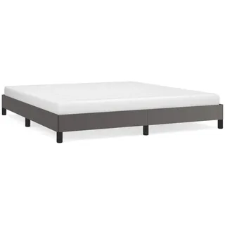 vidaXL Bettgestell Grau 180x200 cm Kunstleder - Grau