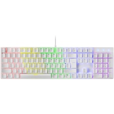 MARSGAMING Gaming MK422 Weiß, Mechanische Tastatur RGB, Antighosting, Mechanischer Switch Braun, US Sprache, MK422WBRUS