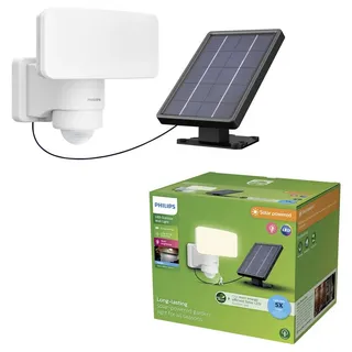 Philips Tylus 929004632201 Solar-Außenwandleuchte mit Bewegungsmelder LED 6W Weiß