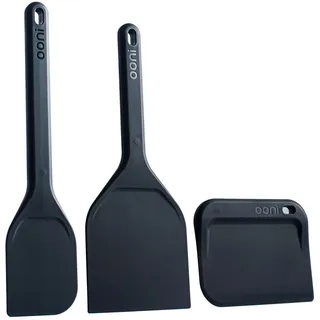 Ooni Teigwerkzeug-Set Pizza Zubehör 3pcs Professionelles Backutensilien-Set mit Pizza Spachtel, Flexibler Teigschaber, Robuste Teigkarte, Teig-Mix-Spatel, Pizza Teigspachtel Küchenutensilien