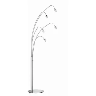 Fischer & Honsel Bogenleuchte , Nickelfarben , Metall , 205 cm , Lampen & Leuchten, Leuchtenserien