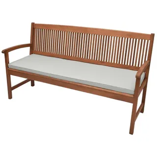 Beautissu Bankauflage 100 x 48 x 5 cm hellgrau 1 St.