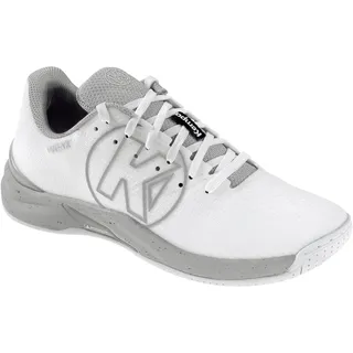 Hallenschuh KEMPA "Hallen-Sport-Schuhe Attack Pro 2.0 W Game Changer", Damen, Gr. 7, weiß (weiß, aqua), Obermaterial: 100% Textilmaterial TEXMAT., Schuhe Hallenschuh