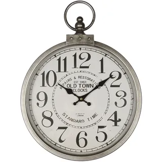 Ambiente Haus Wanduhr 35 cm 35cm silber