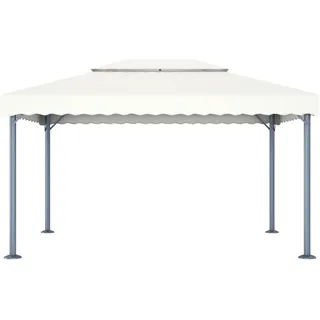 vidaXL Pavillon 400 x 300 cm Creme Aluminium - Creme