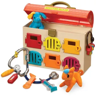 B. toys - Critter-Klinik - Spielzeug-Tierarzt-Set für Kleinkinder, Kinder - Haustierpflege-Set - Pretend Play Set - Tierärztliche Klinik - 2 Jahre +