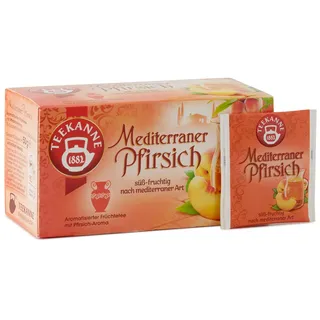Teekanne Mediterraner Pfirsich Früchtetee 20 St. à 2,5 g