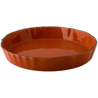 Backform Aus Steingut Runder Orange 24 Habi