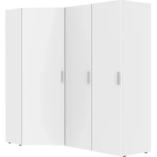 WIMEX Schranksystem »Münster« weiß, H:185cm T:54cm, Spanplatte, Schränke, Schranksystem, Mehrzweckschrank, Individuelle Ecklösung,