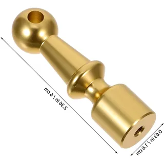 3 Stück Metallmöbelverbinder Geländerpfosten 5mm Lochdurchmesser Gold Möbelbeschläge für Glasgeländer Regalschienen Schrankverbindung Stabile Montage für Weinschränke Servierwagen