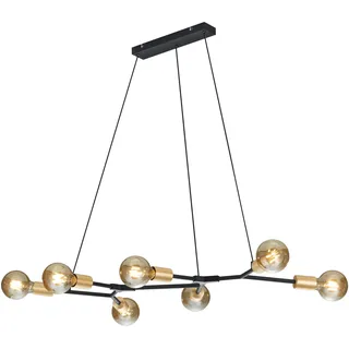 Trio Cross 7-flg. 45 cm abstrakt schwarz matt/bronzefarbig