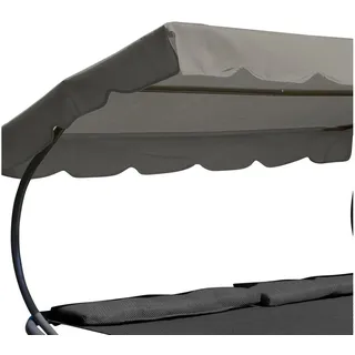 LECO Ersatzdach für Doppelliege Sonnenliege Dachtextil anthrazit