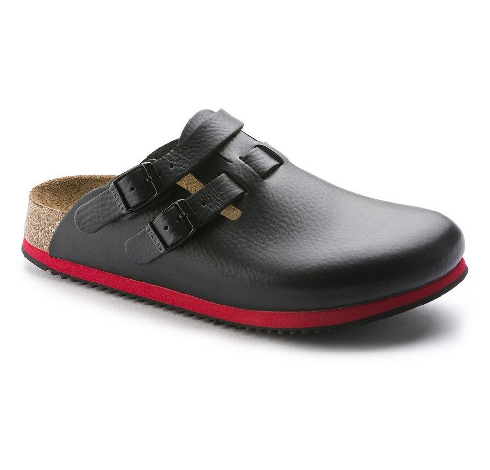 Bild von Clog Kay Superlauf, WB, Naturleder, schwarz/rot , normal, Schwarz, 41