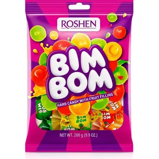 Hartkaramellen - Bim-Bom, mit Fruchtfüllung, Roshen, 200 g