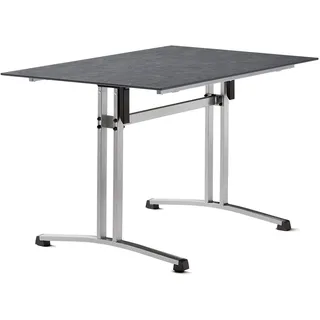 Sieger Gastro-Tisch Klapptisch 120 x 80 x 73 cm Graphit/Schiefer anthrazit