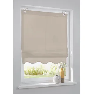 Raffrollo Ösenrollo Olivia Natur 80 * 140 cm