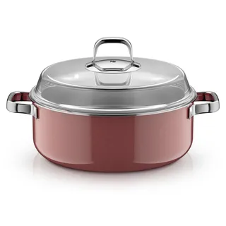 WMF Fusiontec Mineral Pro, Schmortopf mit Deckel, 28 cm, Rose Quartz 3201114151 4000530760470
