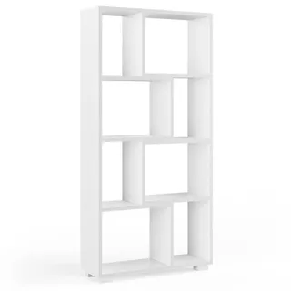 Vicco Raumteiler Domus Weiß 60.2 x 120 cm 8 Fächer , Holzwerkstoff , Rechteckig , 60.2x120x20.1 cm , Wohnzimmer, Raumteiler, Raumtrenner