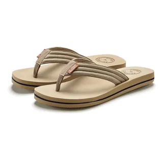 Badezehentrenner AUTHENTIC LE JOGGER "Badelatsche, Flip Flop, Badepantolette, Badeschlappe, Badeschuh", Damen, Gr. 47, beige, Obermaterial: 100% Textilmaterial. Decksohle: 100% Synthetik. Futter: 100% Textilmaterial. Laufsohle: 100% Synthetik, unifarben, Schuhe Badezehentrenner, Pantolette, Zehentrenner mit ultraleichter Sohle Unisex VEGAN