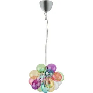 By Rydéns Hängeleuchte , Lila, Türkis, Altrosa, Transparent , Glas , Kugel , 28 cm , Lampen & Leuchten, Innenbeleuchtung, Hängeleuchten, Pendelleuchten