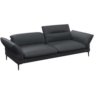 flexlux "Salino, Funktionssofa, Relaxsofa", Sofa mit Arm- und Kopfteil-Verstellungen, Kaltschaum & Stahl-Wellen,