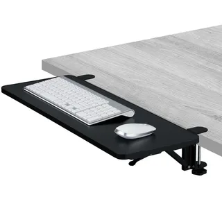 Relaxdays Schreibtischverlängerung, zum Anklemmen, schwarz