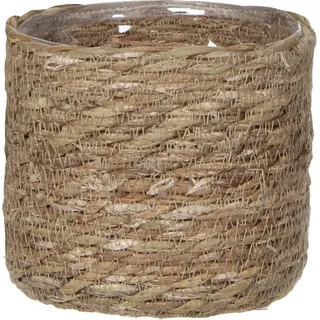 Mica Decorations Korb Atlantic  Ø 14 cm Hellbraun