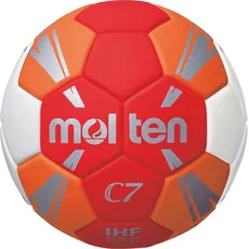 Bild von Handball rot/orange/weiß/silber