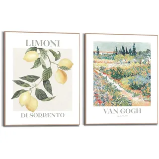 Reinders Poster "Van Gogh Flora" Wohnzimmer - Zitrone - Sorrento - Grün - MDF - Kunst - 40x50 cm, farbe bild(er): grün