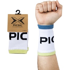 Picsil Sport Schweißbänder, saugfähiges Baumwollarmband für Crosstraining, Paddel, Tennis, Fitness, Unisex (Weib)