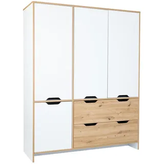 Arthur Berndt Kinderkleiderschrank Maxim 150 x 189 cm Eiche mehrfarbig