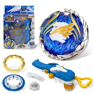 INFINITY NADO Magnetschleuder 180° – Metall-Kreisel Ares Wings, blau 5+