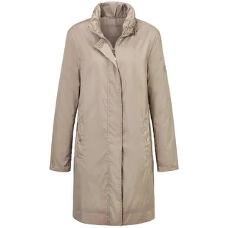 Langmantel GOLDNER "Kurzgröße Leicht wattierter Kurzmantel", Damen, Gr. 22, beige (helltaupe), Obermaterial: 100% Polyester PES., normal, Sonstiges, Mäntel Langmantel, Ohne