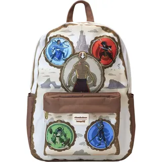 Loungefly - Plecak nylonowy Avatar: Legenda Aanga 43cm - Funkcjonalny Styl - Weiß