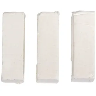 Rayher 3103202 Farbpigmente für Wachs und Kerzen-Gel, weiß, 1 x 1 x 2,9 cm, Btl. 3 Stück, Kerzenwachs färben, intensive Farbgebung